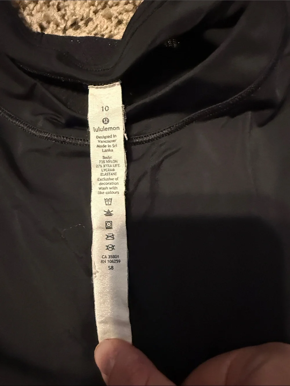 lululemon athletica Black Women's Sleeveless Tank